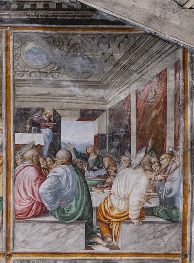 Detail van "Het Laatste Avondmaal", uit "Het leven en de Passie van Christus" door Gaudenzio Ferrari