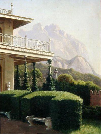 Het Paleis van de Keizer, Krim door Gavril Pavlovich Kondratenko