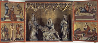 Altaarstuk met de Rouw en de Passie van Christus (Altaar van St. Elizabeth Thuringia) c.1410 door Gdansk School