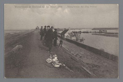 Watervloed in Zeeland door Gebroeders van Straaten