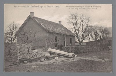 Watervloed in Zeeland door Gebroeders van Straaten