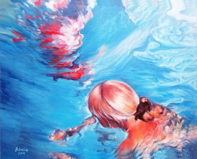 Diep Blauw door Geert Bordich