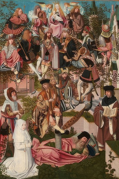 De boom van Jesse (De Heilige Boom). Om 1500 door Geertgen Tot sint Jans