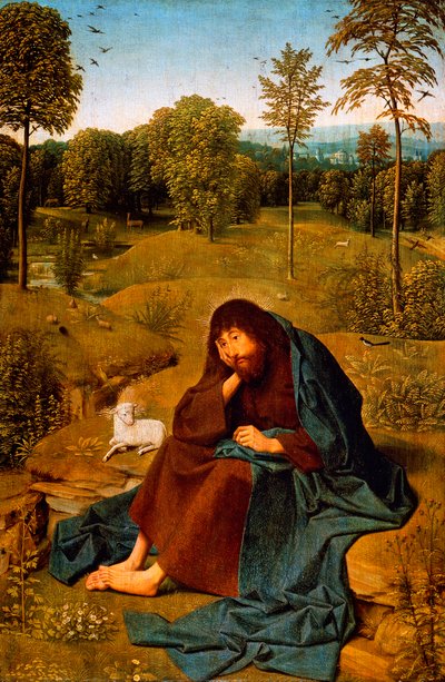 Johannes de Doper in de wildernis door Geertgen Tot sint Jans