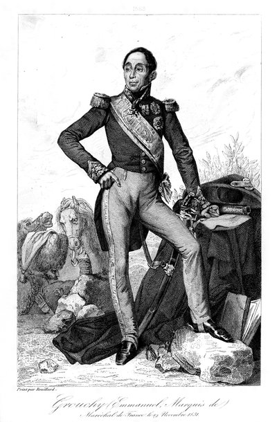 Emmanuel, markies de Grouchy 1766-1847, Franse generaal en maarschalk, 1839 door Geille