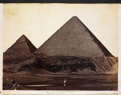 Piramide van Cheops, uit het fotoalbum van Generaal Charles George Gordon door General Charles Gordon