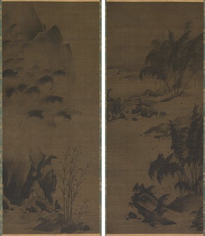 Bamboe in Regen; Bamboe in Wind door Genga