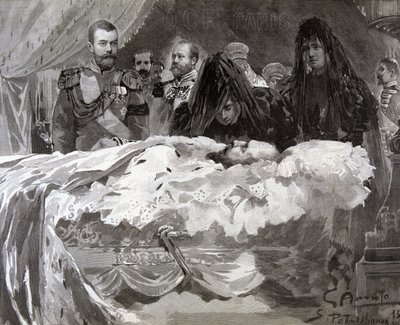 Dood van Tsaar Alexander III door Gennaro Amato