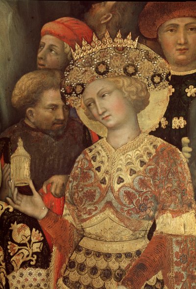 Aanbidding der wijzen (detail) door Gentile da Fabriano