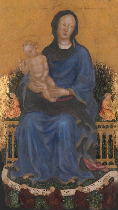 Madonna en Kind met Engelen door Gentile da Fabriano
