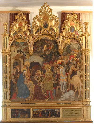 De aanbidding der wijzen, ca. 1420 door Gentile da Fabriano