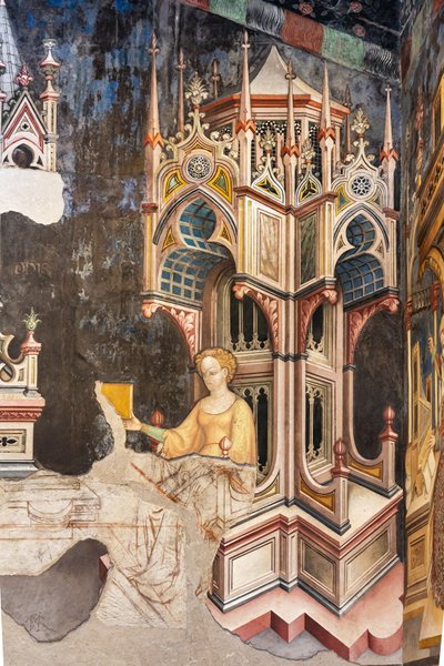 De zaal van de vrije kunsten en planeten door Gentile da Fabriano