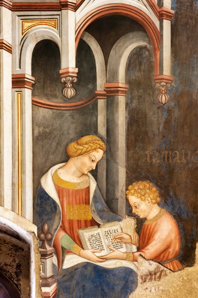 De Hal van Vrije Kunsten en Planeten door Gentile da Fabriano