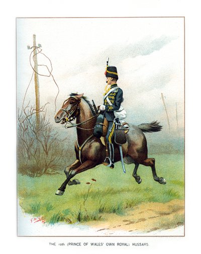 De 10e Prince of Wales Own Royal Hussars, c1890 door Geoffrey Douglas Giles