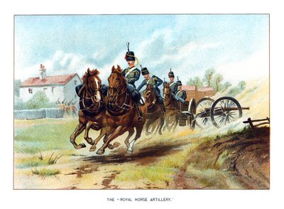 De Koninklijke Rijdende Artillerie, ca. 1890 door Geoffrey Douglas Giles