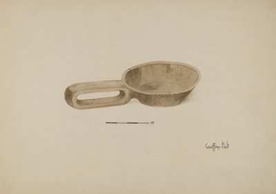 Oliehouten Pollepel door Geoffrey Holt