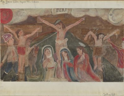 Station van het Kruis nr. 12: Jezus sterft aan het kruis door Geoffrey Holt