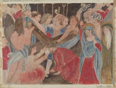 Station van het Kruis nr. 6: Veronica Verleent Dienst aan Jezus, ca. 1936 door Geoffrey Holt
