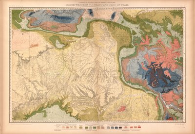 Geologische en geografische atlas van Colorado en aangrenzende gebieden door Geological And Geographical Survey Of The Territories