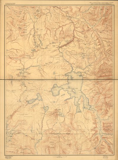 Yellowstone National Park en noordwestelijk Wyoming door Geological Survey