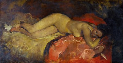 Liggend naakt door Georg Hendrik Breitner