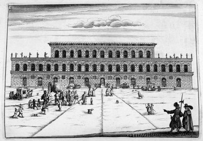 Kasteelontwerp, 1664 door Georg Andreas Bockler