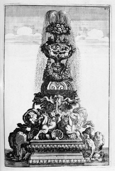 Fonteinontwerp, 1664 door Georg Andreas Bockler