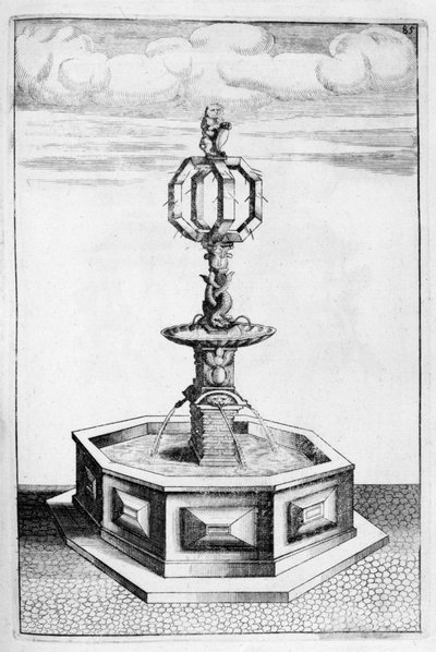 Fonteinontwerp, 1664 door Georg Andreas Bockler
