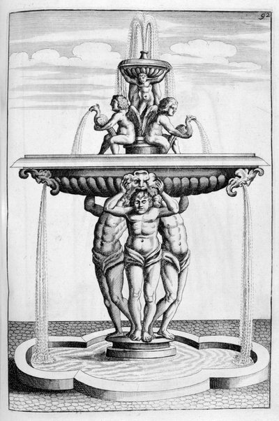 Fonteinontwerp, 1664 door Georg Andreas Bockler