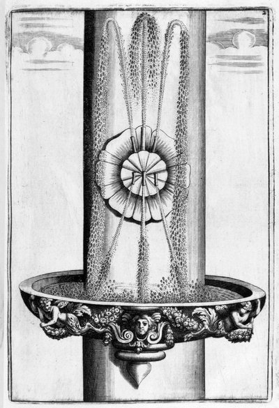 Ontwerp voor een sierfontein, 1664 door Georg Andreas Bockler