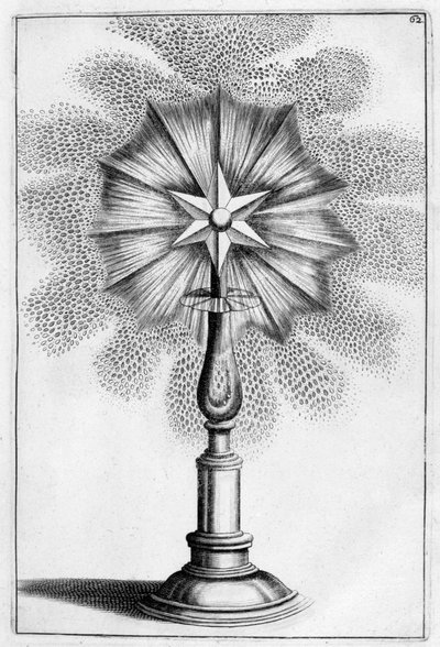 Ster ornamentale fonteinontwerp, 1664 door Georg Andreas Bockler