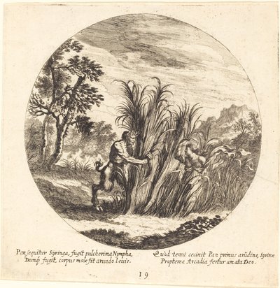 Pan en Syrinx door Georg Andreas Wolfgang the Elder
