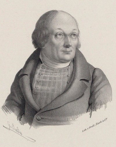 Portret van Hans Georg Nägeli 1773-1836, ca. 1840 door Georg Balder
