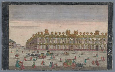 Gezicht op het Zeughaus te Berlijn door Georg Balthasar Probst (possibly)