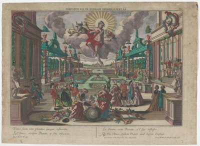 Allegorie op de planeet Venus door Georg Balthasar Probst