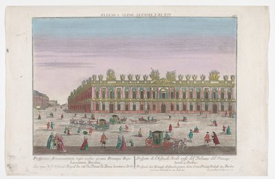 Gezicht op het Zeughaus te Berlijn door Georg Balthasar Probst