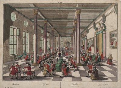 De allegorie van het gehoor door Georg Balthasar Probst