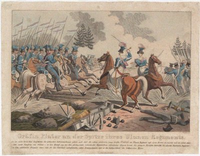 Emilia Plater in de Novemberopstand 1831 door Georg Benedikt Wunder