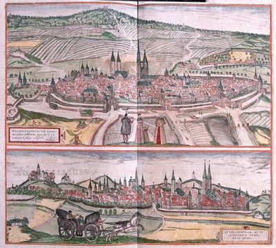 Halberstadt en Quedlinburg, Duitsland - in 