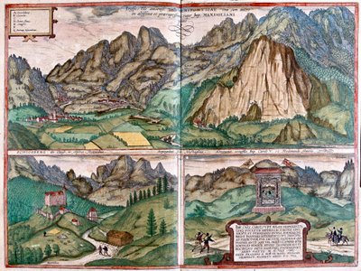 Inntal - Schlosberg - De grot van keizer Maximiliaan I - Oostenrijk - in 