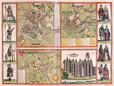 York, Shrewsbury, Lancaster en Richmond, Engeland - in 