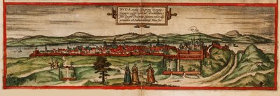 Buda, vulgo Ofen Uit: Civitates orbis terrarium, 1572 door Georg Braun und Franz Hogenberg