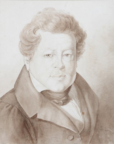 Portret van Alexander Ivanovich Turgenev 1784-1845 door Georg Christian August Kestner