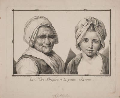 La mère Brigide et la petite Javotte door Georg Christian Schule
