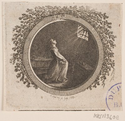 Titelvignet voor S. Richardson: "Miss Clarissa Harlowes Historie", zesde deel door Georg Christian Schule