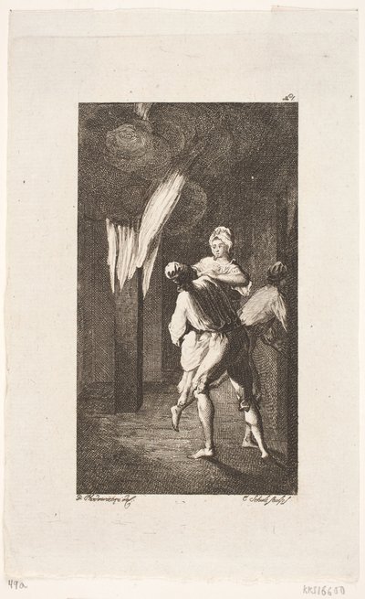 Titelvignet voor Smollett "Peregrine Pickles Tildragelser" door Georg Christian Schule