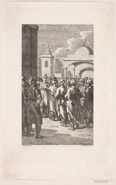 Turkse straatscène door Georg Christian Schule