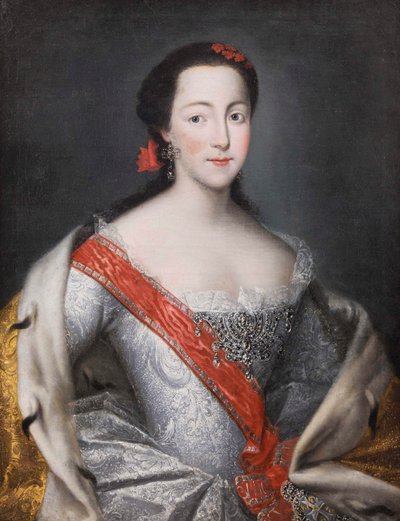 Portret van keizerin Catharina II 1729-1796 door Georg Christoph Grooth