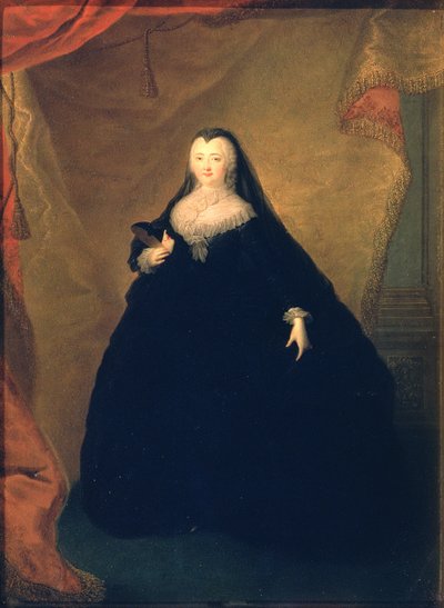 Portret van keizerin Elizabeth (1709-62) in fantasiekleding, 1748 door Georg Christoph Grooth