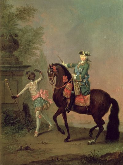 Portret van Keizerin Elizabeth Petrovna door Georg Christoph Grooth